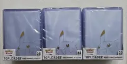 3 boxes of Pokemon Gold Pikachu Toploaders + Penny Sleeves 25 Pack Ultra PRO - Image 1