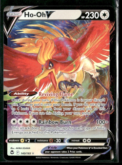 Ho-Oh V 140/195 Silver Tempest Pokemon TCG Ultra Rare - Image 1