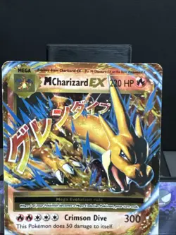 Pokemon Card M Charizard EX 13/108 XY Evolutions Ultra Rare Played - Image 2