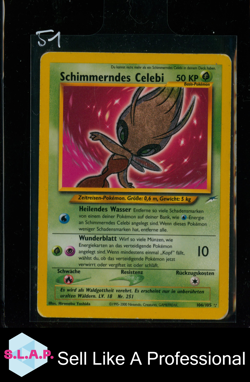 SCHIMMERNDES CELEBI POKEMON 106/105 2000 NEO REVELATION HOLO SECRET RARE GERMAN - Image 1