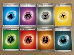 2023 Pokemon Scarlet & Violet - Full Set Basic Energy Lot (8 Cards) Pack Fresh - Image 2