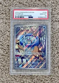 POKEMON PSA 10 2024 SV Stellar Crown Squirtle 148/142 IR *2333 - Image 1