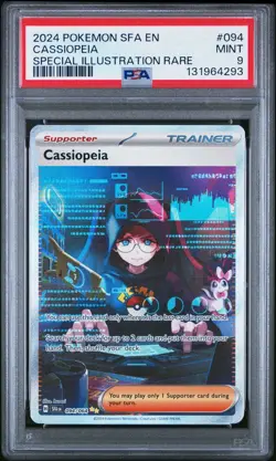 2024 Pokemon Shrouded Fable Cassiopeia #094 Special Illustration Rare PSA 9 Mint - Image 1