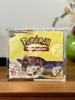 Pokemon Evolving Skies Booster Box Factory Sealed with Acrylic Case - Image 1