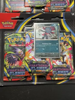 NEW - TCG Pokemon Phantasmal Flames - Sneasel & Weavile 3-Pack FACTORY SEALED - Image 3