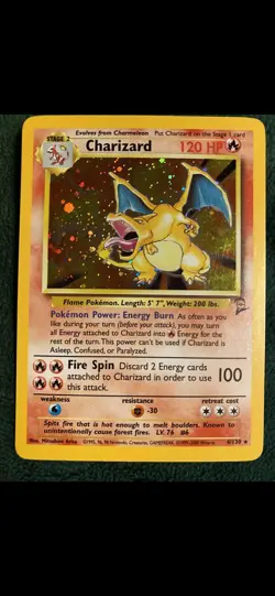 Pokemon TCG Charizard Base Set 2 4/130 Holo Unlimited Holo Rare or best offer - Image 2