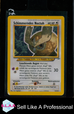 SCHIMMERNDES NOCTUH POKEMON 110/105 2000 TEAM ROCKET SHINING GERMAN - Image 1