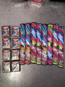 Pokemon Phantasmal Flames Charizard MEGA X UPC Play Mat Lot Of 8 - Image 1