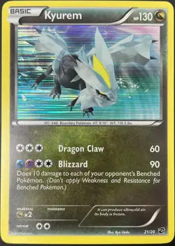 Kyurem 21/20 Dragon Vault Holo Rare Pokemon Card NM - Image 1