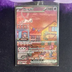 Mew ex SVP 053 Pokemon TCG Scarlet Violet 151 Black Star Promo Full Art SEALED - Image 1