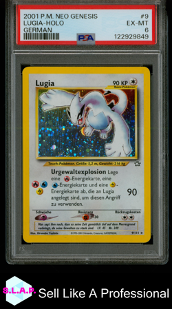 LUGIA-HOLO GERMAN POKEMON GERMAN NEO GENESIS 2001 9 PSA 6 - Image 1
