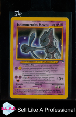 SCHIMMERNDES MEWTU POKEMON 109/105 2000 TEAM ROCKET HOLO SECRET RARE GERMAN - Image 1
