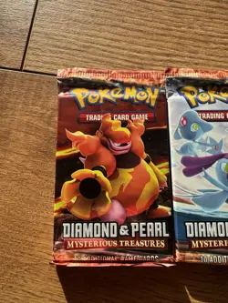 Pokemon TCG Diamond & Pearl - Mysterious Treasures - 4 Sealed Booster Packs - Image 2