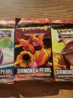 Pokemon TCG Diamond & Pearl - Mysterious Treasures - 4 Sealed Booster Packs - Image 4
