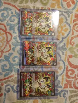 Japanese Pokemon M3: Nihil Zero Meowth ex 114/080 Special Art Rare SAR NM - Image 1