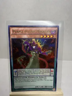 Yu-Gi-Oh! Purple Poison Magician PEVO-EN006 Pendulum Evolution 1st Ed Ultra Rare - Image 1