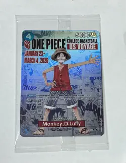 Bandai Namco Monkey.D.Luffy One Piece CCG US Voyage Promo Holo Card P-055 - Image 1