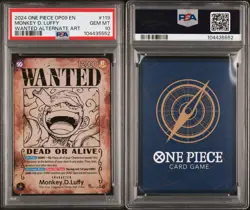 2024 ONE PIECE OP09-119 EMPERORS IN THE NEW WORLD MONKEY D LUFFY PSA 10 English - Image 3