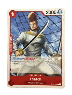New: One Piece CCG Thatch OP03-005 Pillars of Strength Regular Uncommon - Image 1
