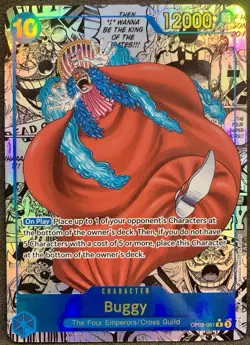 2024 One Piece OP09 En Manga Alternate Art #051 Buggy NM - Image 1