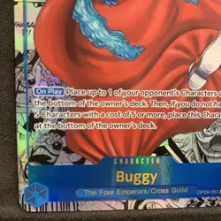 2024 One Piece OP09 En Manga Alternate Art #051 Buggy NM - Image 5