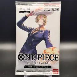 ONE PIECE Promotion Pack Vol. 3 Sanji PROMO Card Sealed Japan 1 Pack SEALED - Image 1