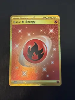 Pokemon TCG: SV 2 Card Gold Holo Secret Rare Energies - Fire And Electric - Image 2