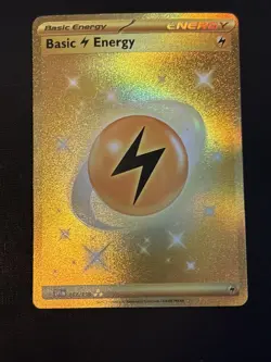 Pokemon TCG: SV 2 Card Gold Holo Secret Rare Energies - Fire And Electric - Image 4
