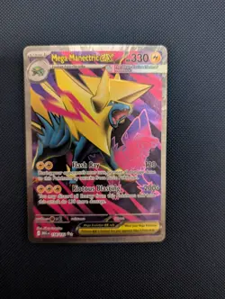 Pokemon Mega Evolution TCG Mega Manectric EX Full Art Card 158/132 - Image 1