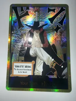DON!! Card (Dracule Mihawk) (Gold) The Azure Sea's Seven Foil - Image 1