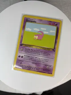 1st Edition Slowpoke 55/62 Fossil Common Non Holo 1999 NM Pokemon Card - Image 1