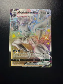 Pokemon TCG Grimmsnarl VMAX Holo Shiny Rare Card Shining Fates SV117 SV122 - Image 1