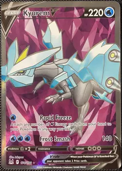 Kyurem V (Full Art) 174/196 Swsh11: Lost Origin Holo - Pokemon Card - Image 1