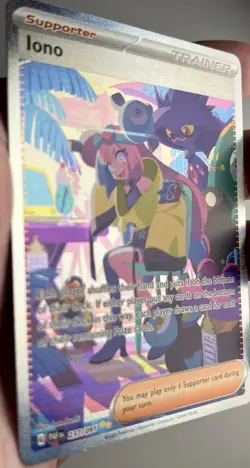 Pokemon TCG Iono Paldean Fates Holo Card 237/091 Special Illustration Rare NM/MT - Image 3