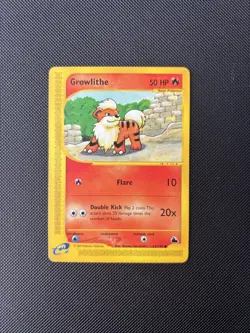 Pokemon Card Skyridge Growlithe 62/144 E Series Pokemon TCG - Image 1