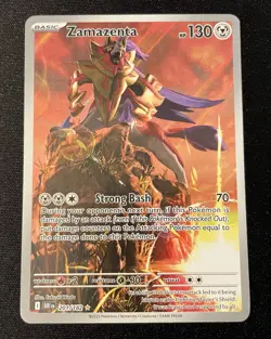 Zamazenta 201/182 Illustration Rare IR Destined Rivals Pokemon TCG Card NM #2 - Image 1