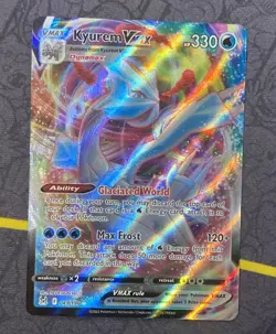 Pokemon Kyurem VMAX Holo Rare Card 49/196 Lost Origin Series - Image 1