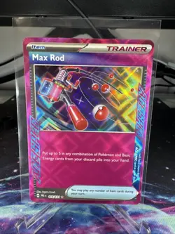 Pokemon TCG Max Rod 116/131 Prismatic Evolutions Ace Spec Rare Card NM/M - Image 1