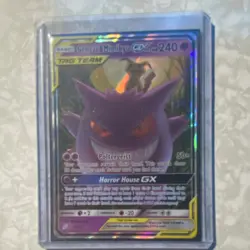Pokemon Gengar & Mimikyu GX TAG TEAM Ultra Rare Holo Sm-Team Up 53/181 Card - Image 1