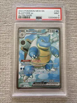 Pokemon Blastoise EX Holo Ultra Rare Card Scarlet & Violet PSA 9 - Image 1