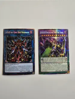 D/D/D Starlight 2 Card Sky King Zeus Ragnarok Dimensional King Arc Crisis Yugioh - Image 1