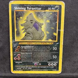 Pokemon Card Shining Tyranitar 1 Edizione - Neo Destiny - 113/105 - Ita - Poor - Image 2