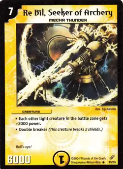 Re Bil, Seeker of Archery 2004 Duel Masters #15/55 Mecha Thunder Creature Card - Image 1