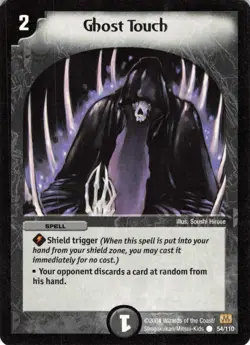 Duel Masters Ghost Touch #54/110 Spell Card 2004 Wizards Shield Trigger Discard - Image 1