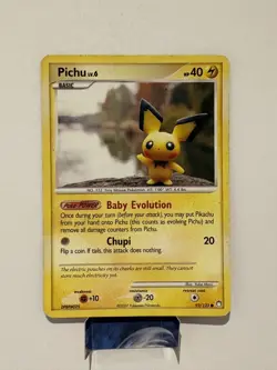 Pichu 93/123 Diamond & Pearl Mysterious Treasures Pokemon Card LP/MP - Image 1