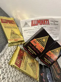 Illuminati New World Order Card Game Two Sealed Packs Plus Two Box Card Bundle - Image 3