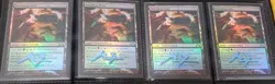 MTG 4 X FOIL Breeding Pool TRIPLE/SHADOW SIGNED BY MIKE BIEREK - Image 1