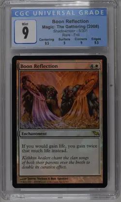 BOON REFLECTION Shadowmoor Foil Rare CGC 9 Q++ MTG [Nostalgium] - Image 1