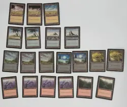 MTG Mirage Basic Land Lot (20) - LP To MP Condition - Image 1