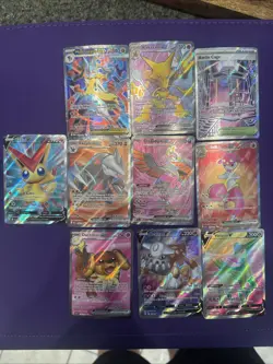 NEAR MINT POKEMON FULL ART LOT OF 10 CARDS PACK FRESH 151 AND MORE SETS - Image 1